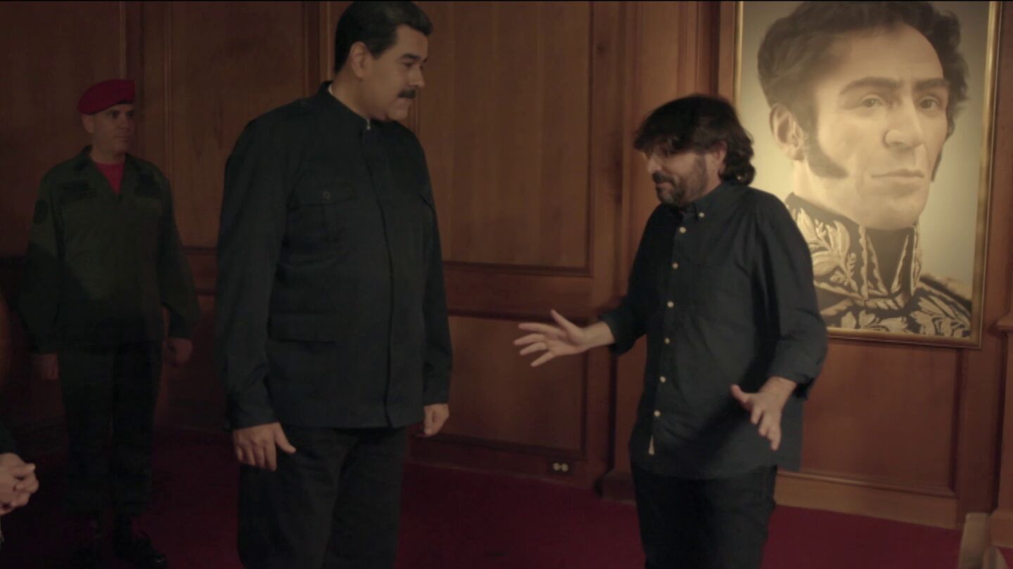 Nicol&aacute;s Maduro y Jordi &Eacute;vole