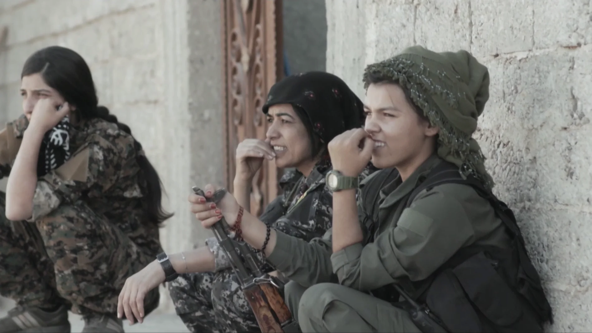 Combatientes contra Dáesh en Raqqa