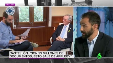 Joaquin Castellón en el plató de laSexta Noticias
