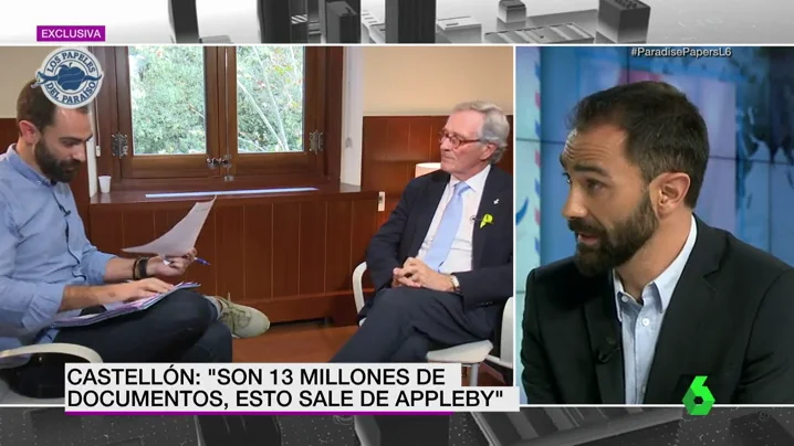 Joaquin Castellón en el plató de laSexta Noticias