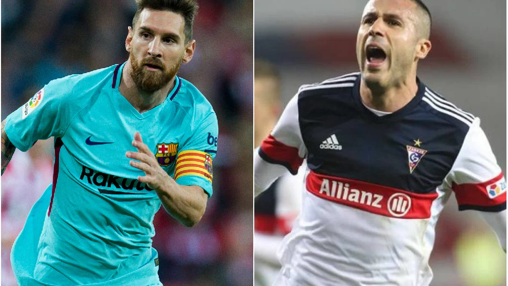 Messi e Igor Angulo Messi e Igor Angulo