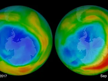 Un vórtice de corrientes cálidas sobre la Antártica ha disminuido la formación de nubes polares estratosféricas  Un vórtice de corrientes cálidas sobre la Antártica ha disminuido la formación de nubes polares estratosféricas