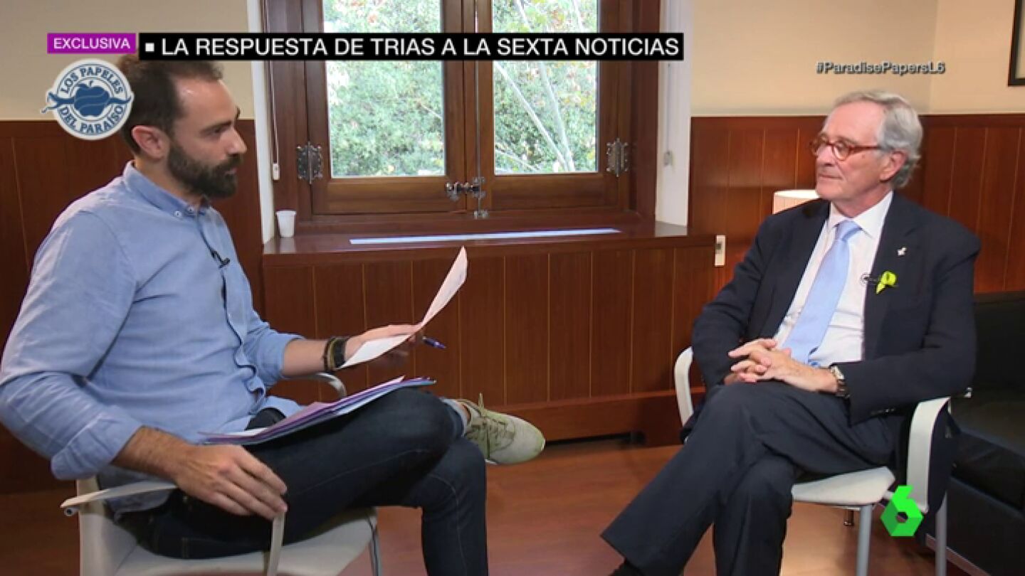  La respuesta de Xavier Trias a laSexta despu&eacute;s de que aparezca vinculado a una estructura offshore: "No tengo ni idea de lo que me habla"