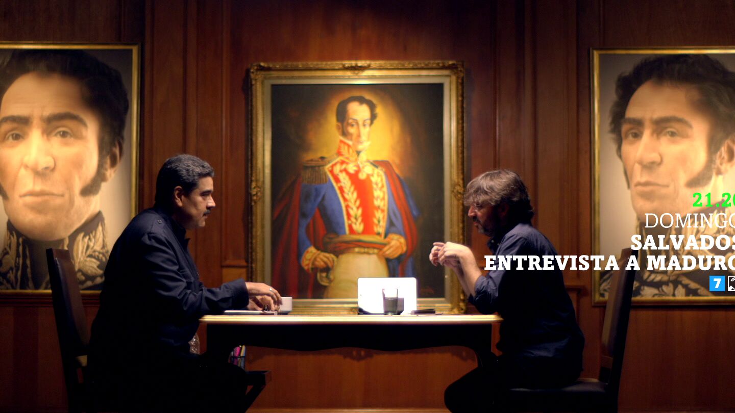 Nicol&aacute;s Maduro y Jordi &Eacute;vole