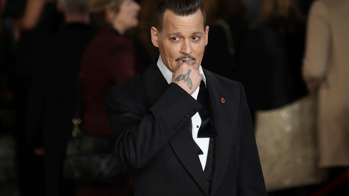 Johnny Depp en la premiere de 'Asesinato en el Orient Express'