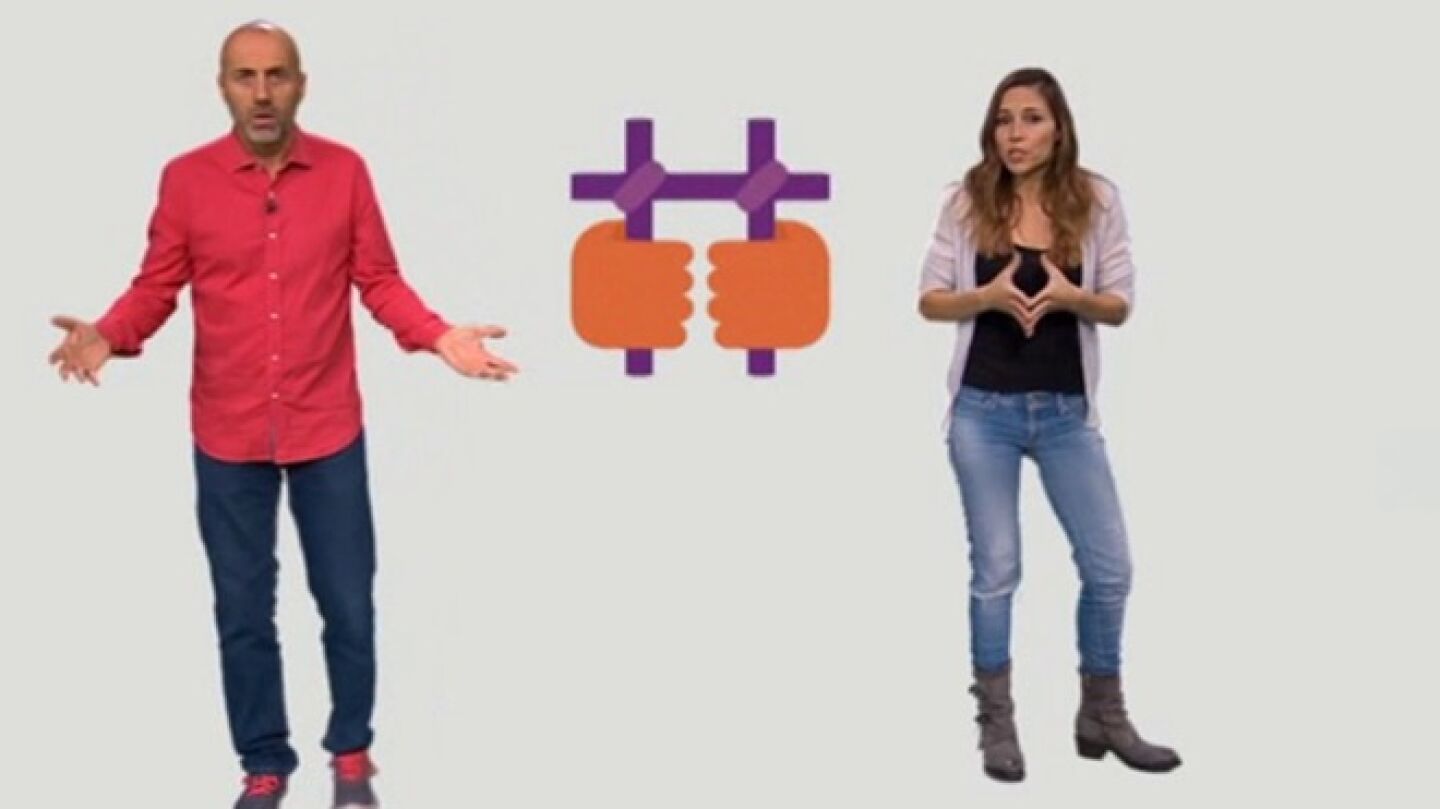 Presentadores del programa infantil de TV3 'InfoK'