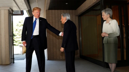 Donald Trump y el Emperador Akihito Donald Trump y el Emperador Akihito