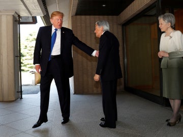 Donald Trump y el Emperador Akihito Donald Trump y el Emperador Akihito
