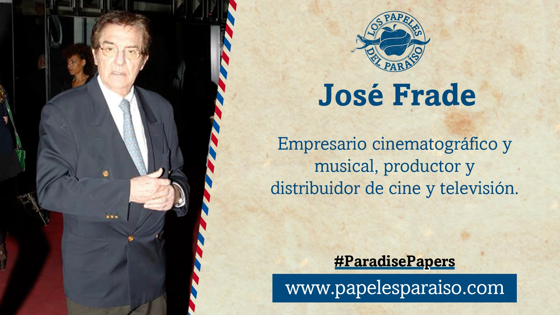 El productor José Frade aparece en los Papeles del Paraíso