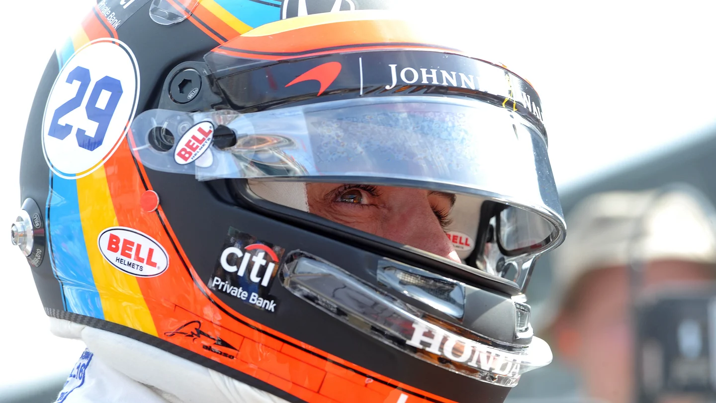 Fernando Alonso, durante las 500 millas de Indianápolis Fernando Alonso, durante las 500 millas de Indianápolis