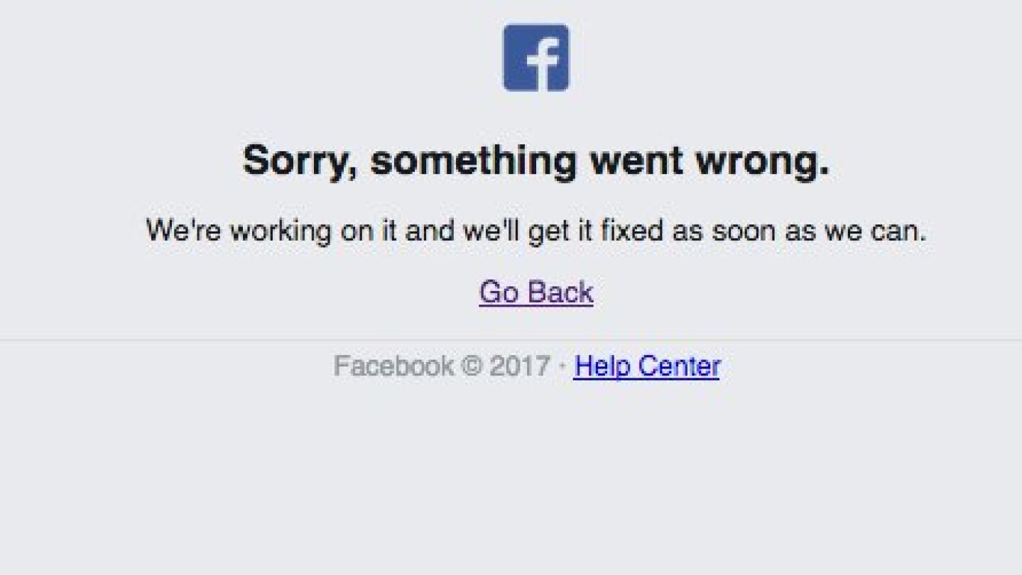 Facebook experimenta una ca&iacute;da en varios pa&iacute;ses