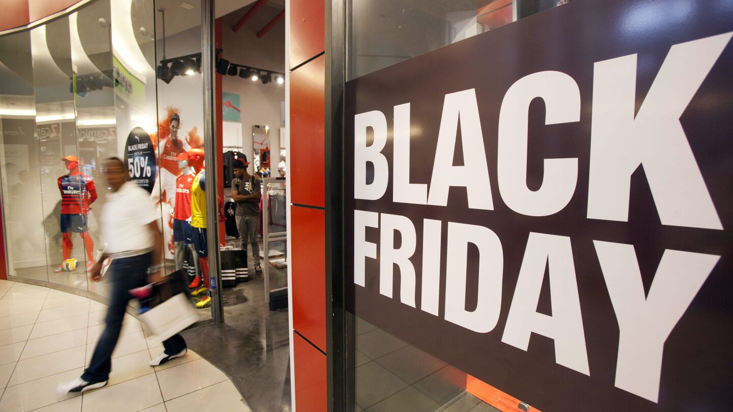 Un comercio celebra el Black Friday