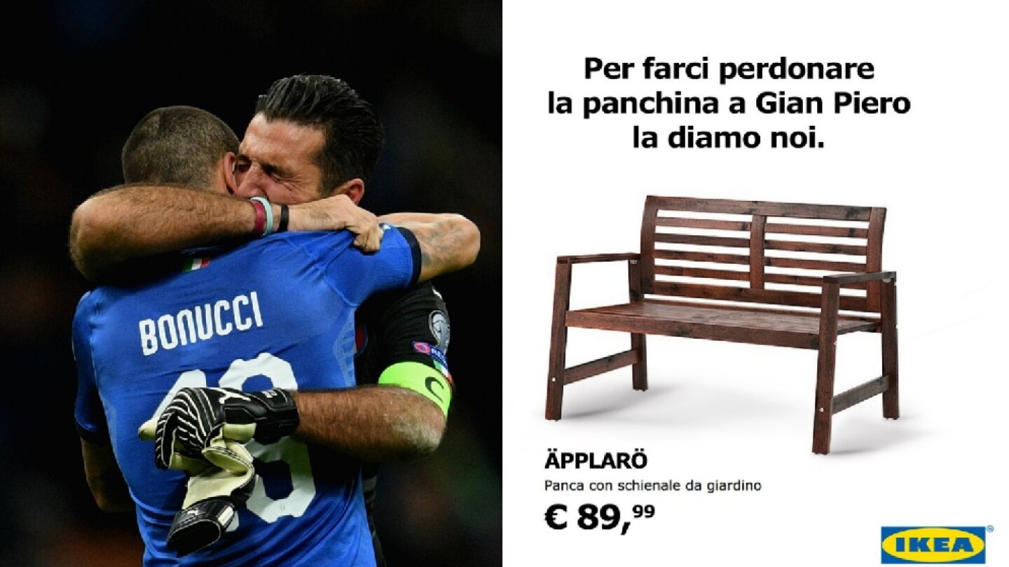 El 'troleo' de Ikea a la selecci&oacute;n italiana