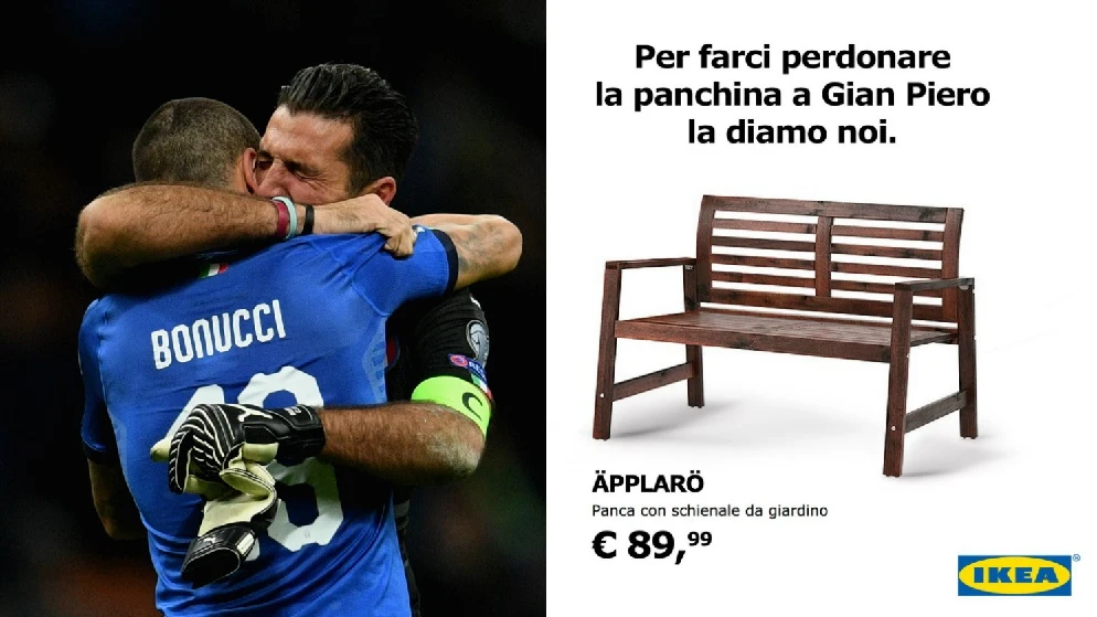 El 'troleo' de Ikea a la selección italiana