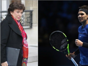 Roselyne Bachelot y Rafa Nadal Roselyne Bachelot y Rafa Nadal