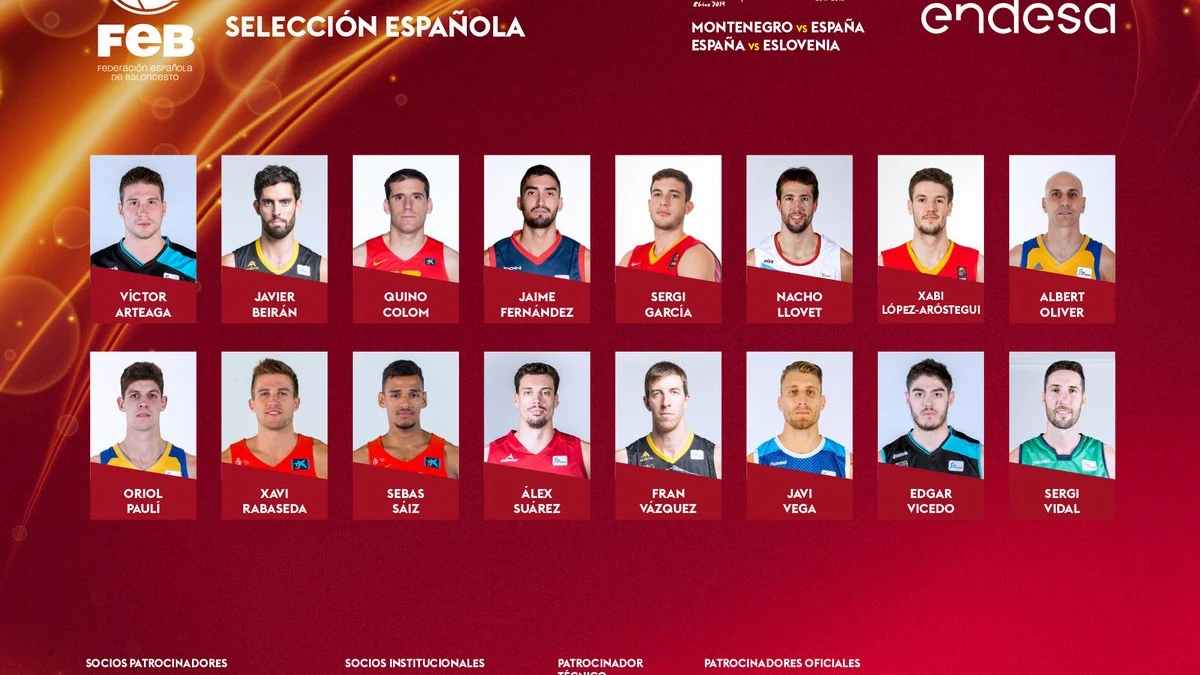 Lista de España para jugar ante Montenegro y Eslovenia