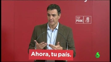 Pedro Sánchez, secretario general del PSOE