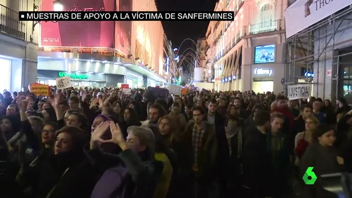 Concentración de respaldo a la víctima de San Fermín