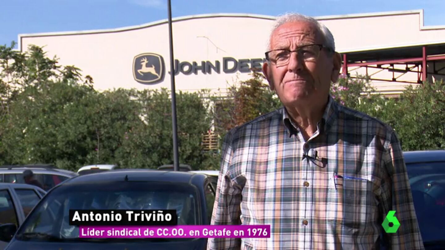 Antonio Trivi&ntilde;o, l&iacute;der sindical de CCOO en Getafe en 1976