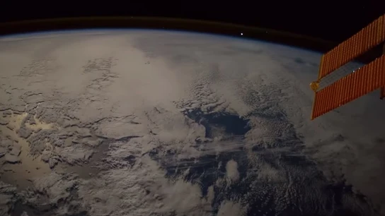 Imagen del meteorito captada por el astronauta Paolo Nespoli Imagen del meteorito captada por el astronauta Paolo Nespoli