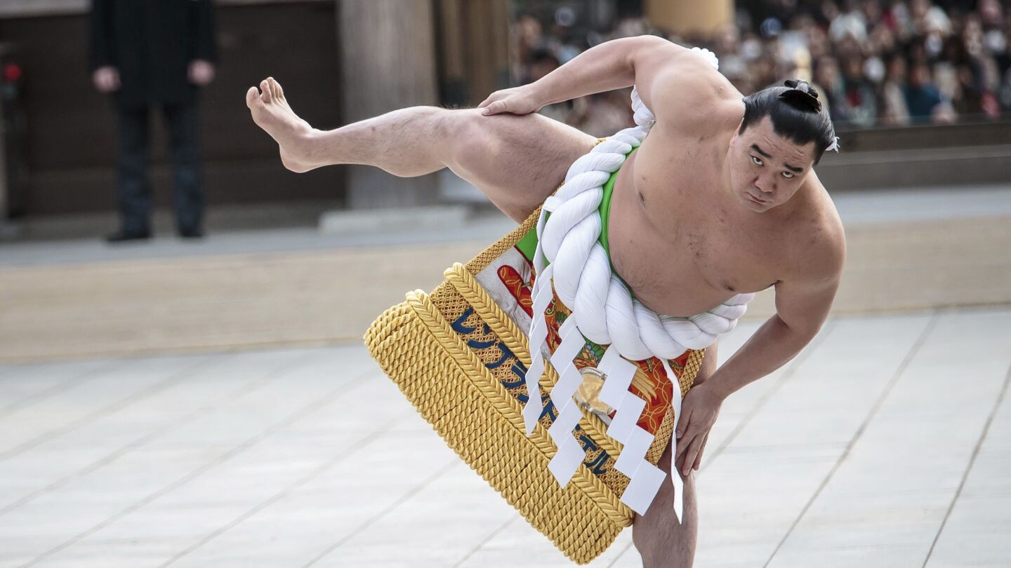 El campe&oacute;n de sumo Harumafuji Kohei.