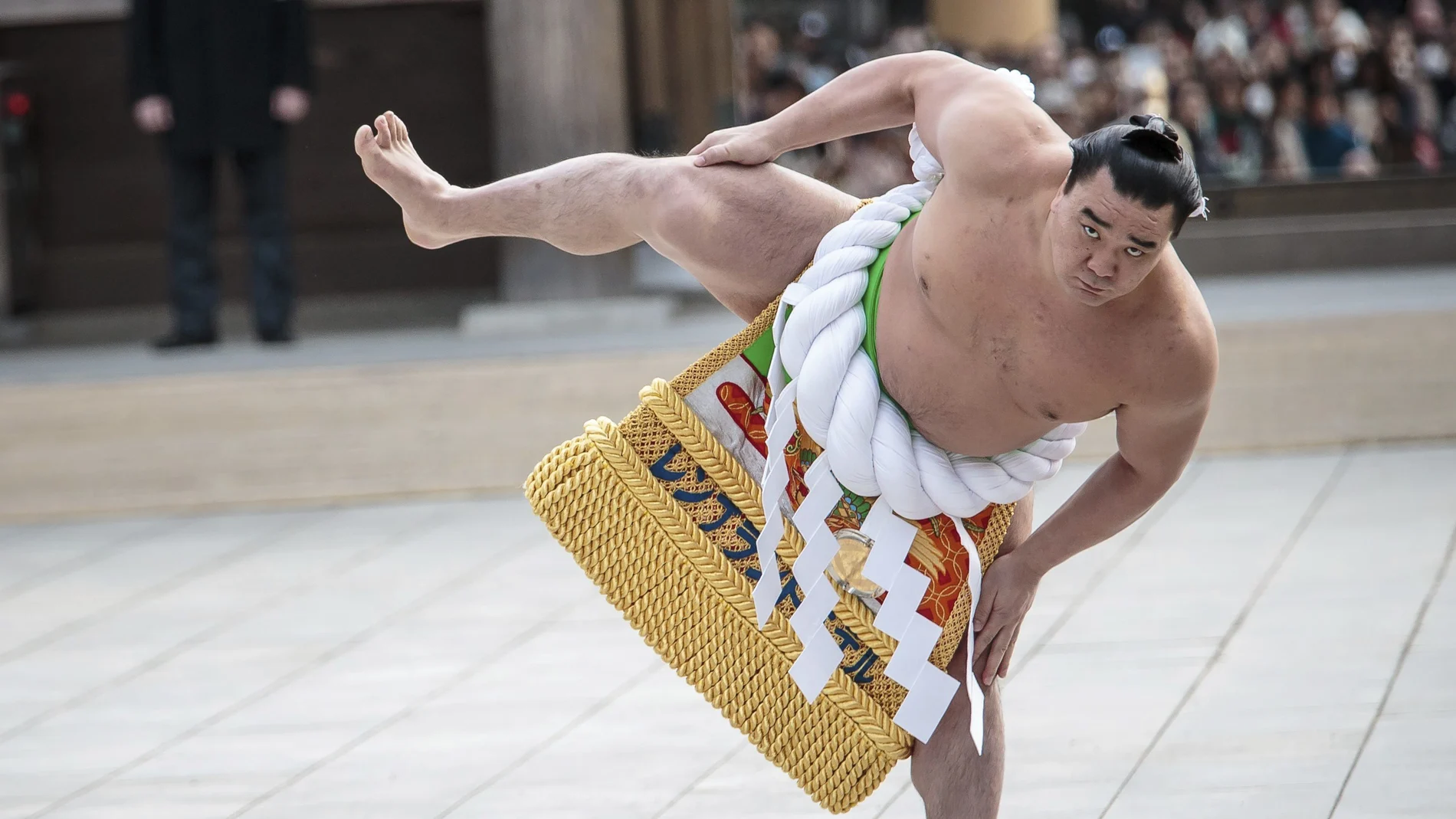 El campeón de sumo Harumafuji Kohei.
