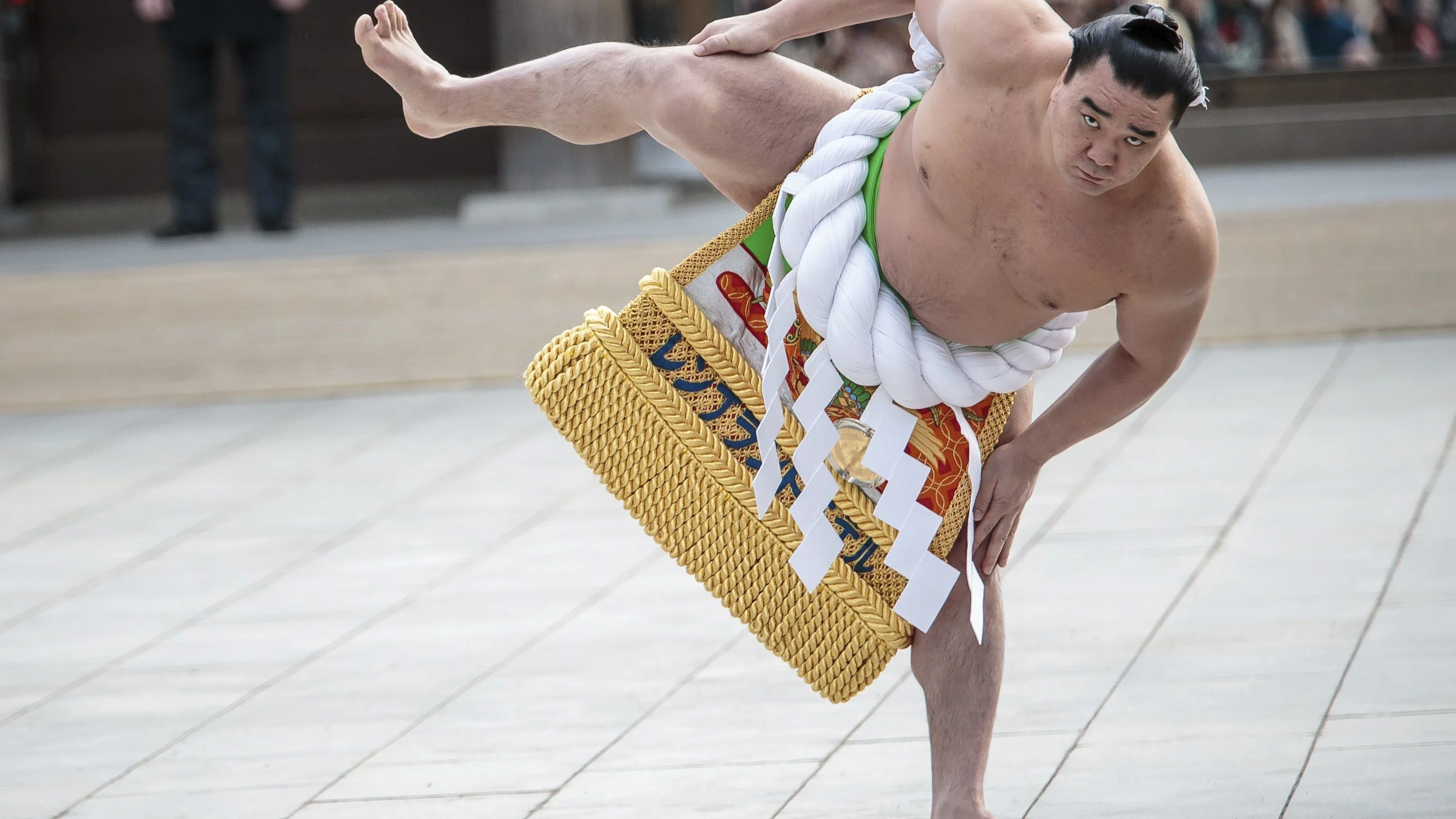 El campeón de sumo Harumafuji Kohei.