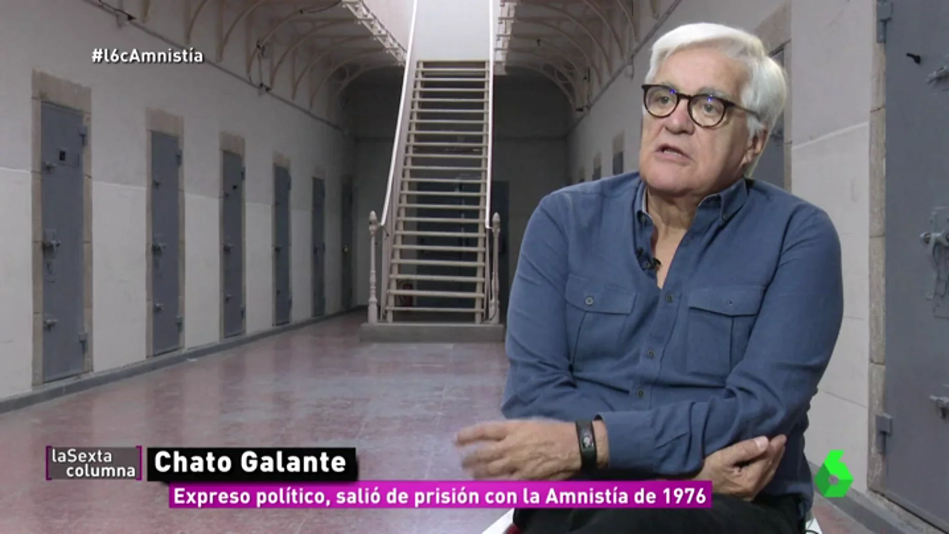 Chato Galante, expreso político que salió de prisión en 1976