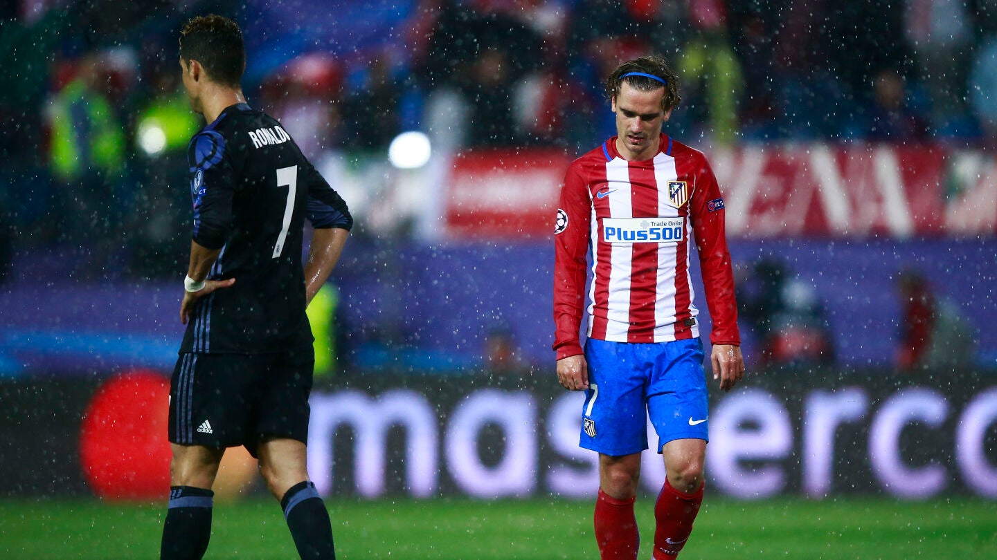 Cristiano Ronaldo y Griezmann, en el &uacute;ltimo derbi en El Calder&oacute;n