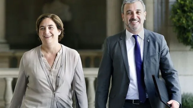 Ada Colau y Jaume Collboni