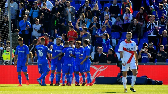 El Getafe celebra un gol ante el Alavés El Getafe celebra un gol ante el Alavés