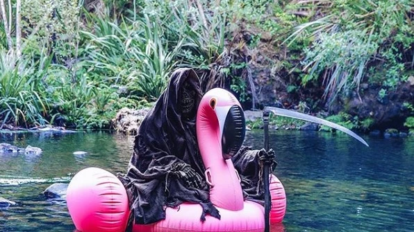 Foto de la cuenta de Instagram 'The Swim Reaper'