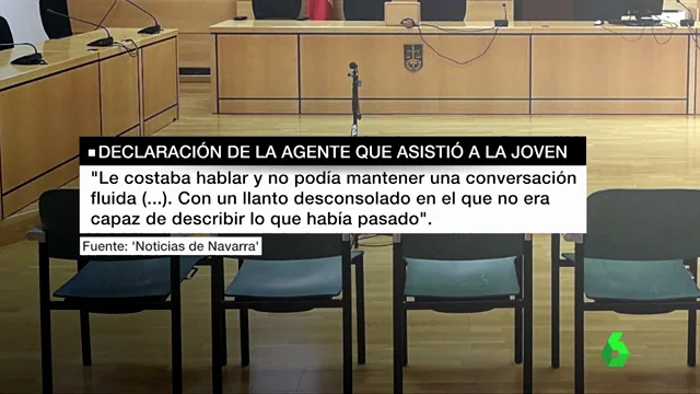 Declaración de la agente que asistió a la joven