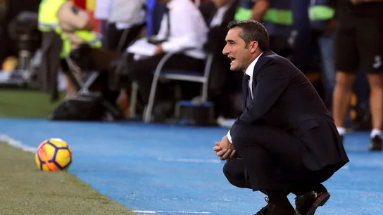Ernesto Valverde, en la banda de Butarque Ernesto Valverde, en la banda de Butarque