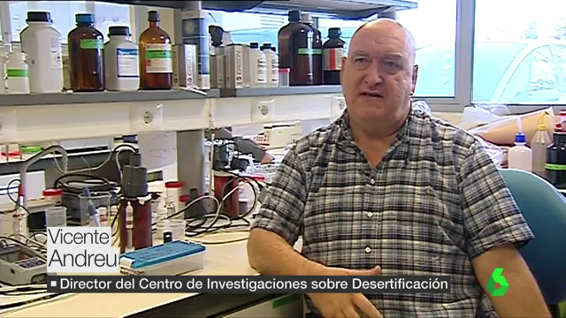 Vicente Andreu, director del centro de investigaciones sobre desertificación