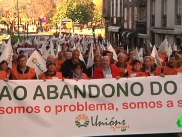 Manifestación de ganaderos gallegos Manifestación de ganaderos gallegos