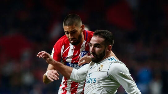 Dani Carvajal, en acci&oacute;n ante Carrasco