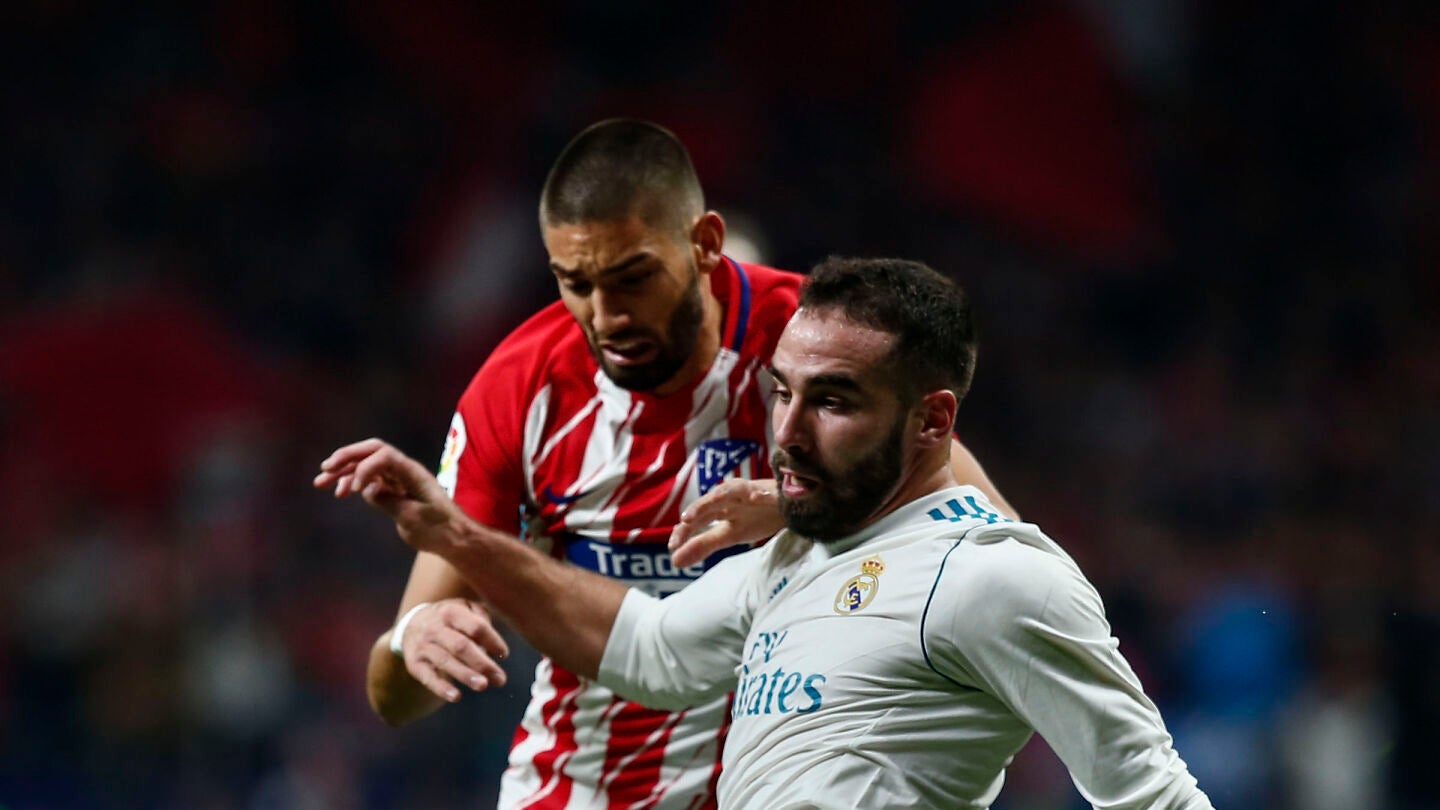 Dani Carvajal, en acci&oacute;n ante Carrasco