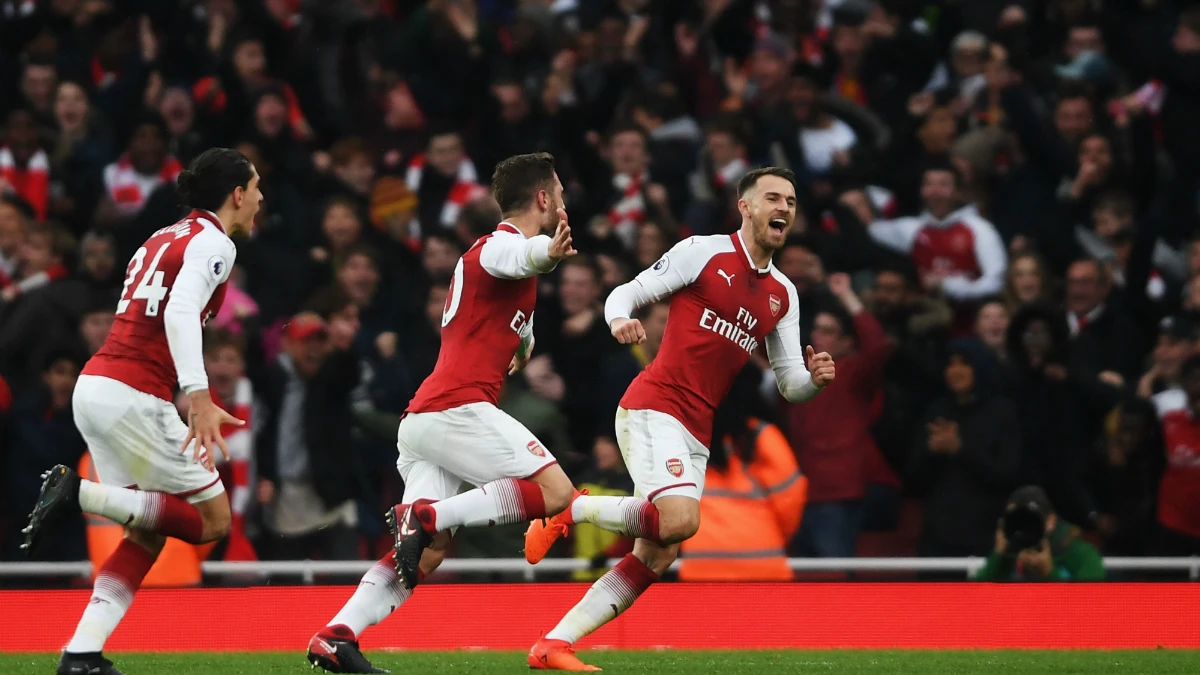 El Arsenal celebra un gol