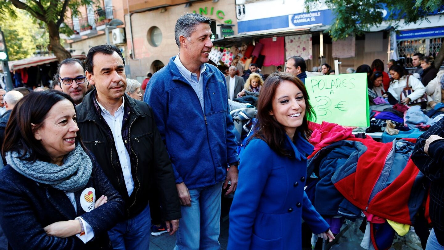 Fernando Mart&iacute;nez-Maillo, Xavier Garc&iacute;a Albiol y Andrea Levy