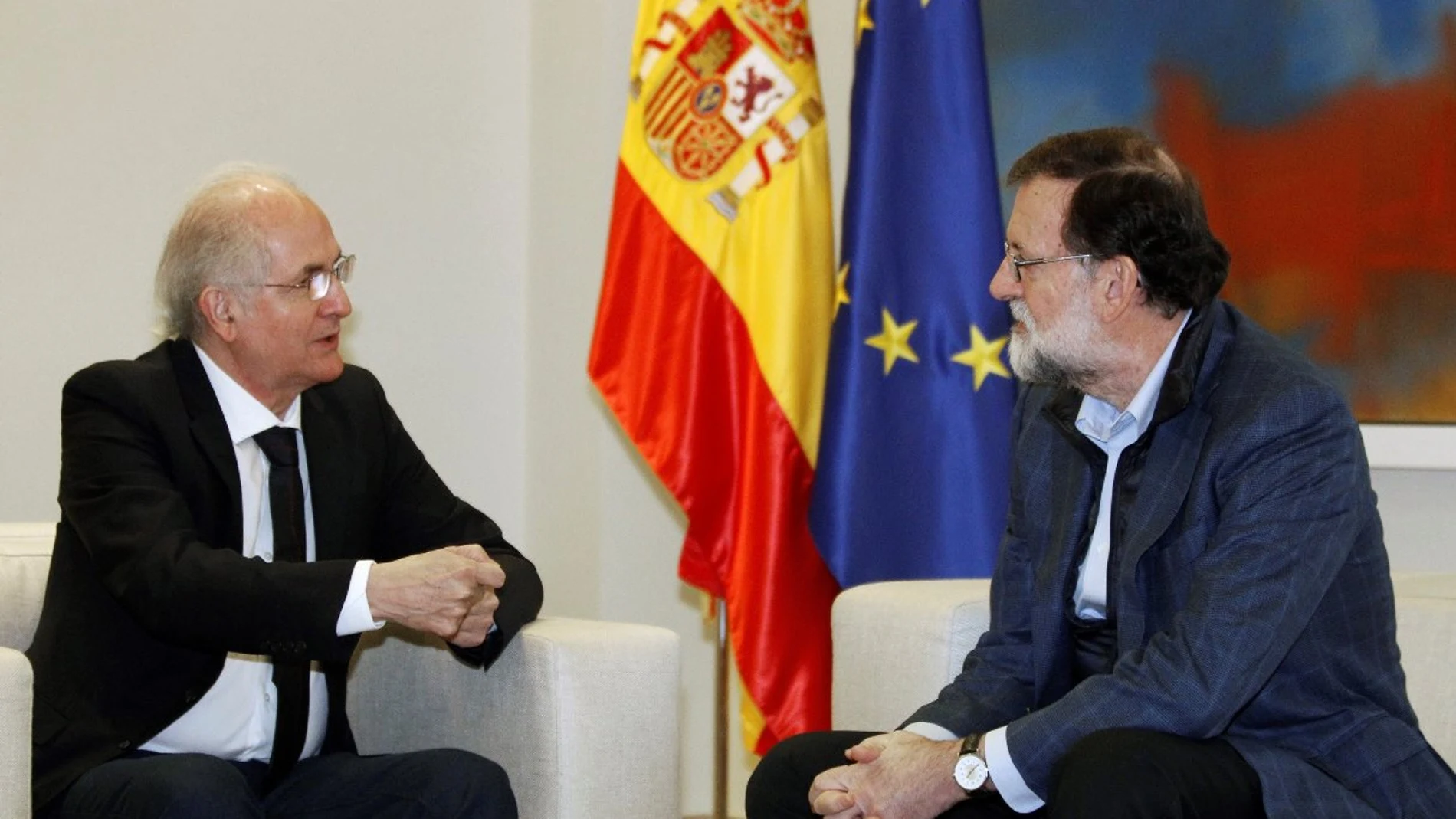 Mariano Rajoy reunido con Antonio Ledezma en La Moncloa