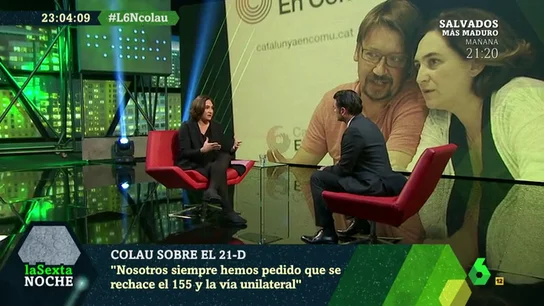 Ada Colau responde en laSexta Noche Ada Colau responde en laSexta Noche