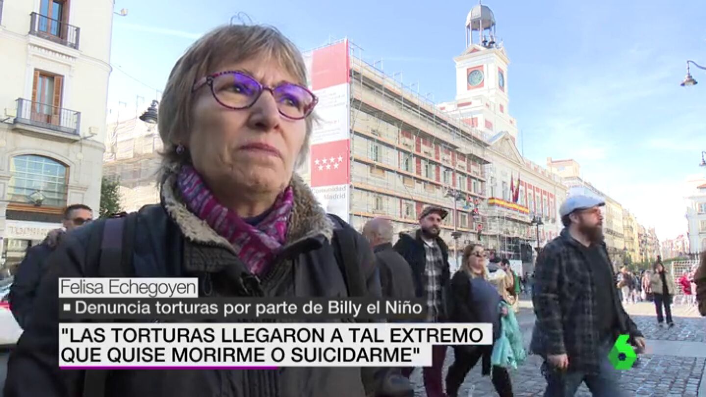 Felisa Echegoyen, denuncia torturas de Billy el Ni&ntilde;o