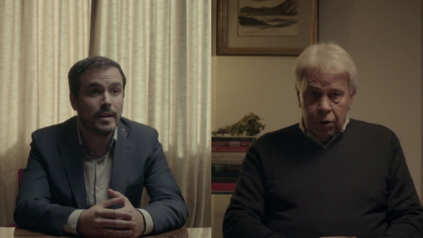 Alberto Garz&oacute;n y Felipe Gonz&aacute;lez