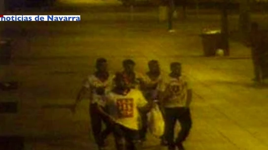 Integrantes de La Manada grabados la noche de la agresion Integrantes de La Manada grabados la noche de la agresion