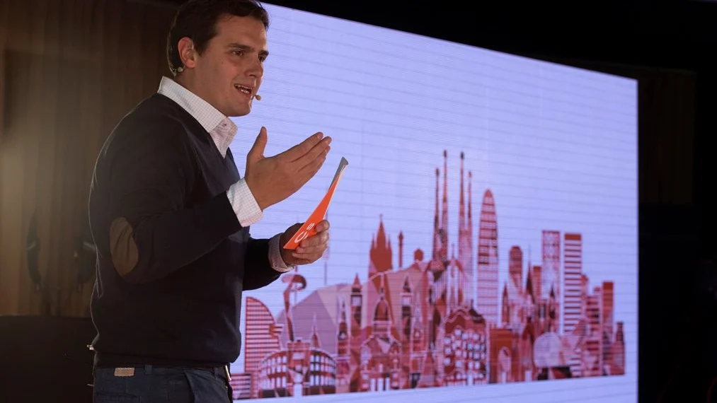 Albert Rivera durante un acto en Barcelona