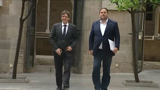 Imagen de archivo de Puigdemont y Junqueras Imagen de archivo de Puigdemont y Junqueras