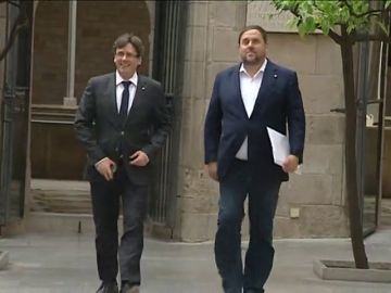 Imagen de archivo de Puigdemont y Junqueras Imagen de archivo de Puigdemont y Junqueras