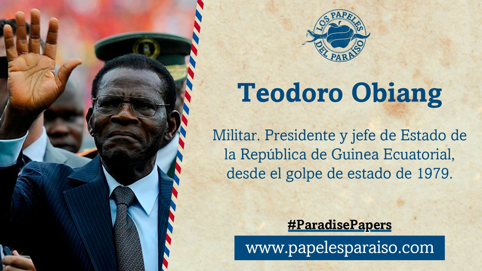Teodoro Obiang, jefe de Estado de la República de Guinea Ecuatorial