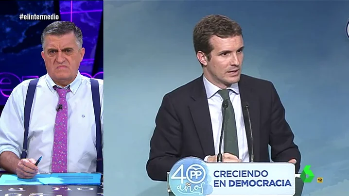 El Gran Wyoming y Pablo Casado